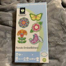 CRICUT SHAPES CARTRIDGE - FLORALS EMBELLISHED - 2000934 COMPLETE SET