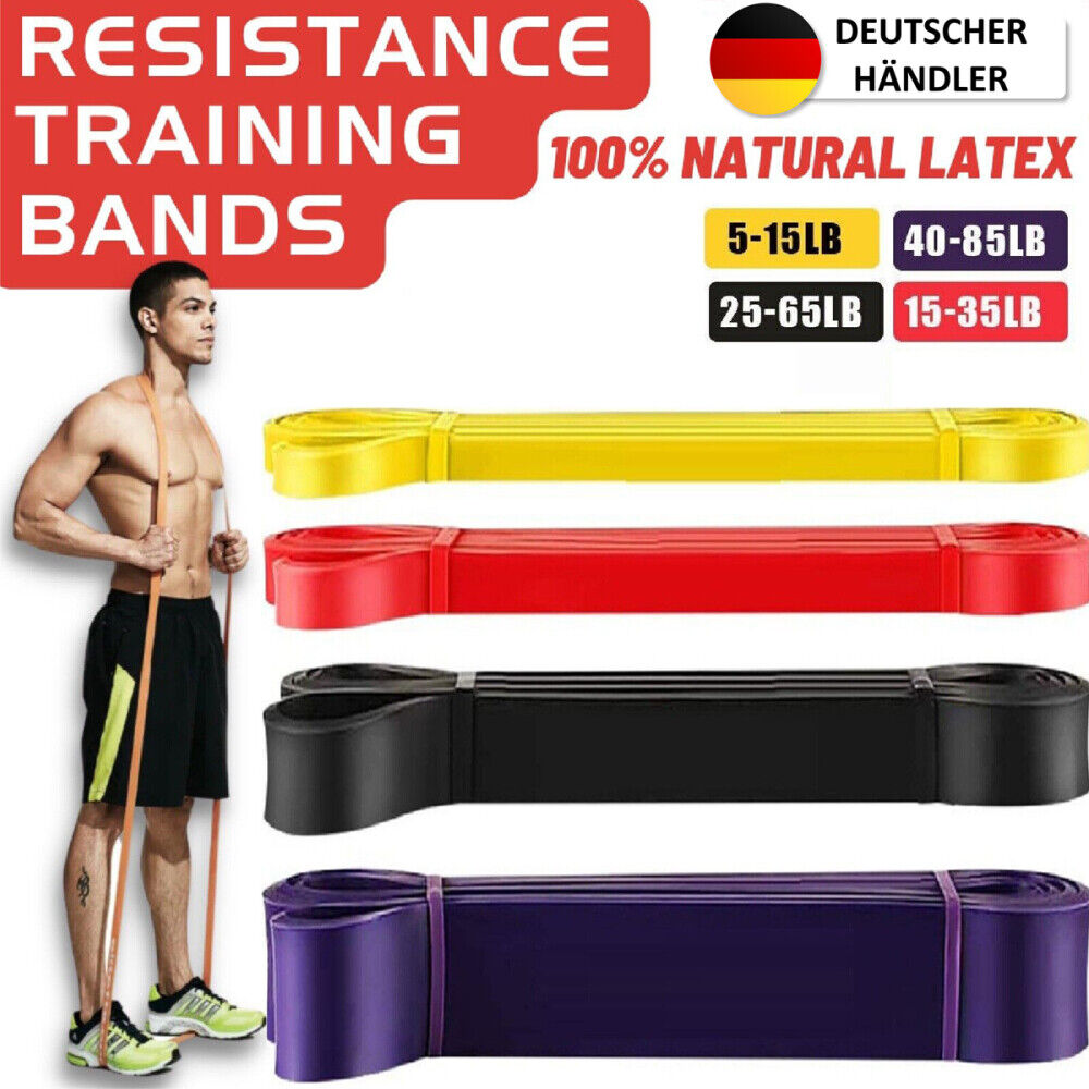 4ltg Fitnessband Gummiband Gymnastikband Widerstandsband Resistance Band 1-80 kg