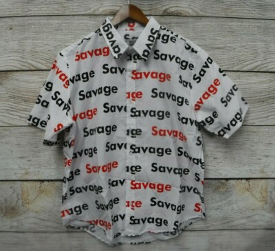 Weekend Warrior Shirt Mens Size XLarge Savage Classic Fit Button Down Shirt New