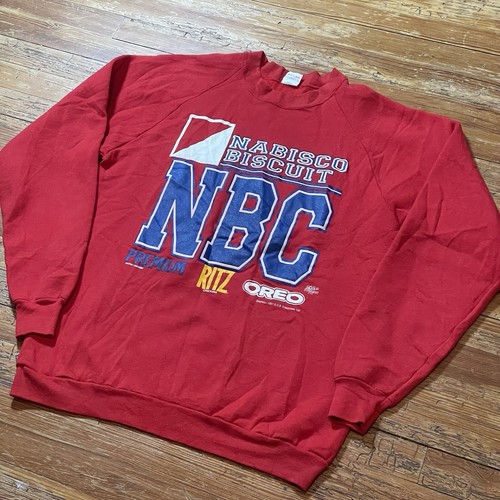 Vintage 90s Nabisco Oreo Cookies Sweatshirt 2XL NBC Snack Promo Ritz Crackers - Picture 3 of 10