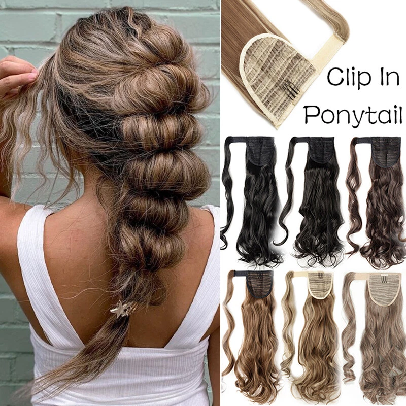 Ponytail Extensions Pferdeschwanz Haarverlängerung Haarteil Clip in Zopf Haare - Bild 2 von 4