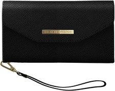 iDeal Of Sweden Mayfair Clutch Wallet Black Design for iPhone Detachable Strap