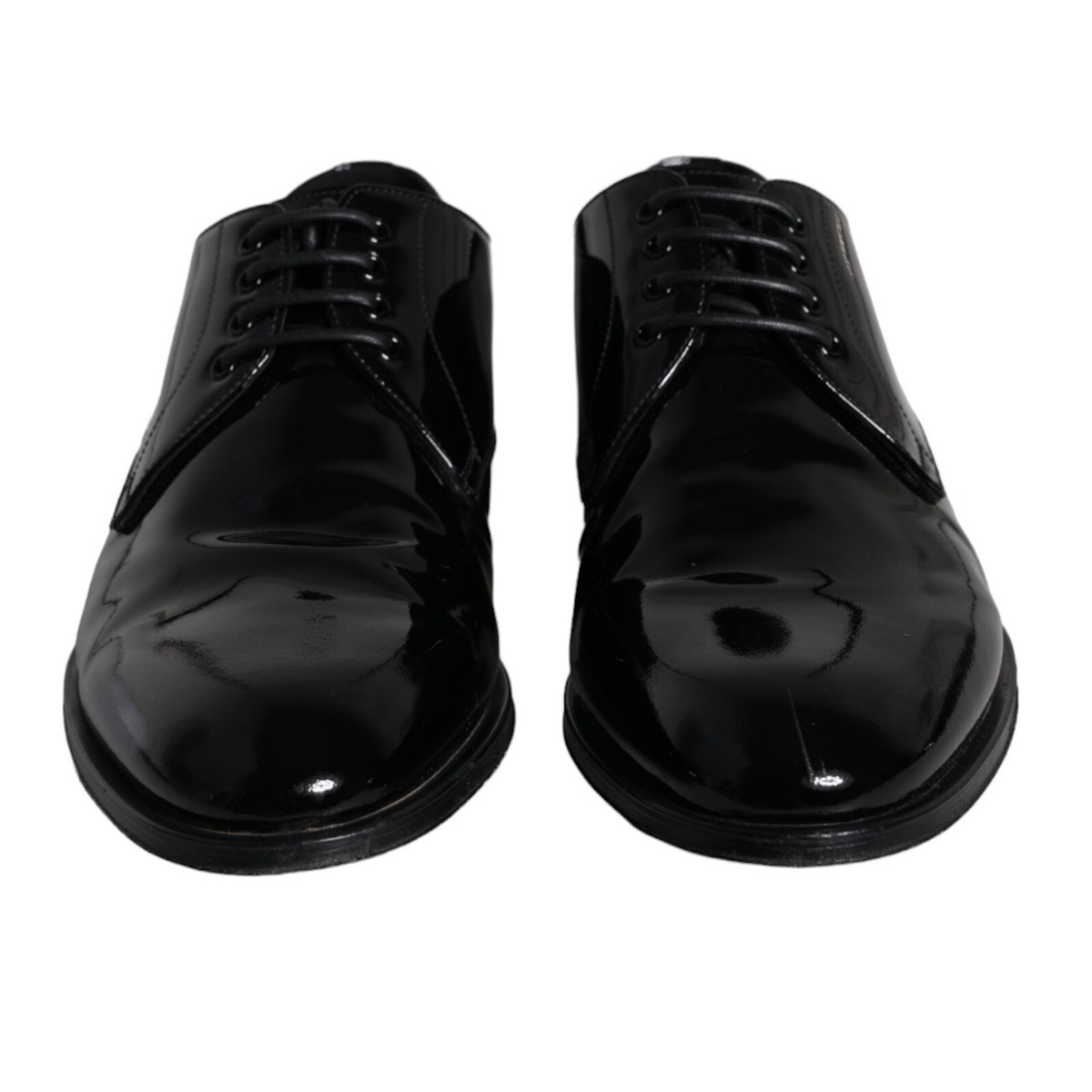 DOLCE & GABBANA Shoes Men Dress Black Calfskin Leather Derby