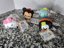 DISNEY Tsum Tsum Lot of 4 Mickey Mouse Dumbo Daisy Duck Goofy Miniature Plush