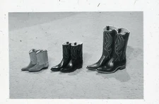 1960's Glass Slide Payless Shoes Western Cowboy Boots WBAP TV Ad Fort Worth