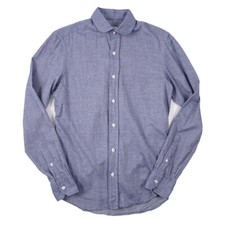 Salvatore Piccolo Napoli Slim Fit Extra-Soft Flannel Cotton Shirt 14.5 Eu 37 