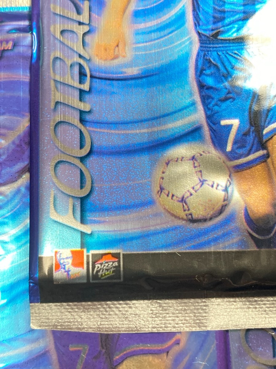 Team Pepsi Soccer Card 5 Unopened Pack Set David Beckham Pizza Hat