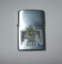 Aztec Eagle Zippo Lighter 2002 Missing Stone