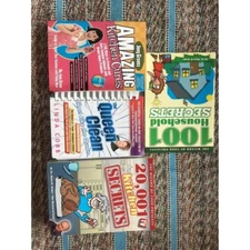 Lot of 4 Household Books About Cleaning & Home Care Hacks and Secrets