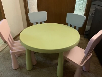 mammut ikea table and chairs