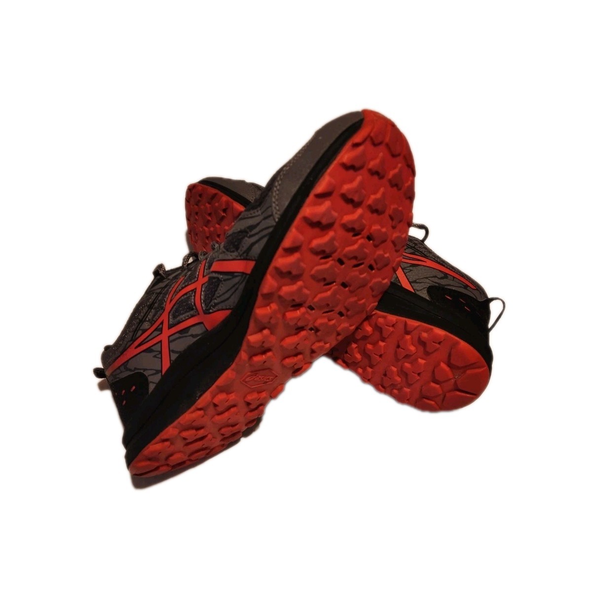 ASICS Men's Frequent Trail Carbon/Red Alert Running Shoes Size-10 Extra Wide 4E thumbnail 8