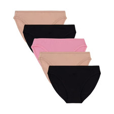 GapBody Women's 5-Pack Organic Cotton Stretch Bikini Size XS Basic Pack