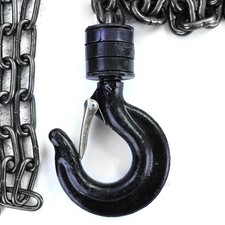 Produktbild von Handkettenzug 1000 Kg – Flaschenzug, 3 M Hubhöhe – Stahl, Mit Drehhaken & Mechanischer Bremse – Für Werkstatt, Bau & Industrie