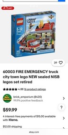LEGO 60003 City Fire Emergency