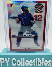 2025 Panini Prospect Edition Rangers Malcolm Moore RED PRIZM /199