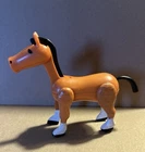 Vtg 1970s Fisher Price Little People #993 PLAY FAMILY CASTLE farm BROWN HORSE