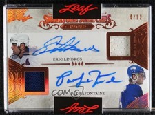 2020 Superlative Collection Bronze 6/12 Eric Lindros Pat LaFontaine Auto HOF 1q2