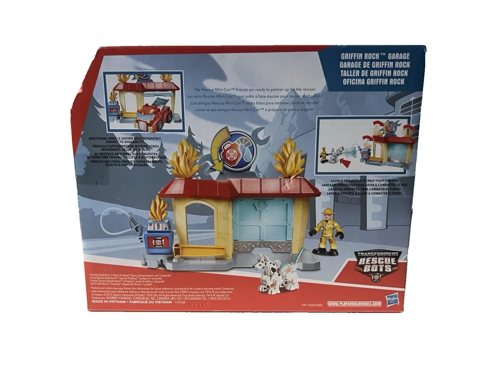 NEW Playskool Heroes Transformers Rescue Bots GRIFFIN ROCK GARAGE - Image 2 of 4