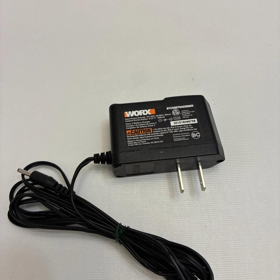 Cargador adaptador de corriente WORX OEM 4V HYCH0070420500U para tijeras ZipSnip Foto 4 de 4