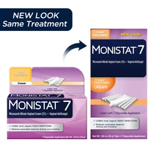 Monistat 7 Day Women's Yeast Infection Treatment, 7 Disposable Miconazole Cream 