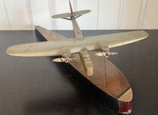 Holzmodell Militär Bomber auf Propeller Teil 37x24cm Deutsches Reich 1-2WK Deko