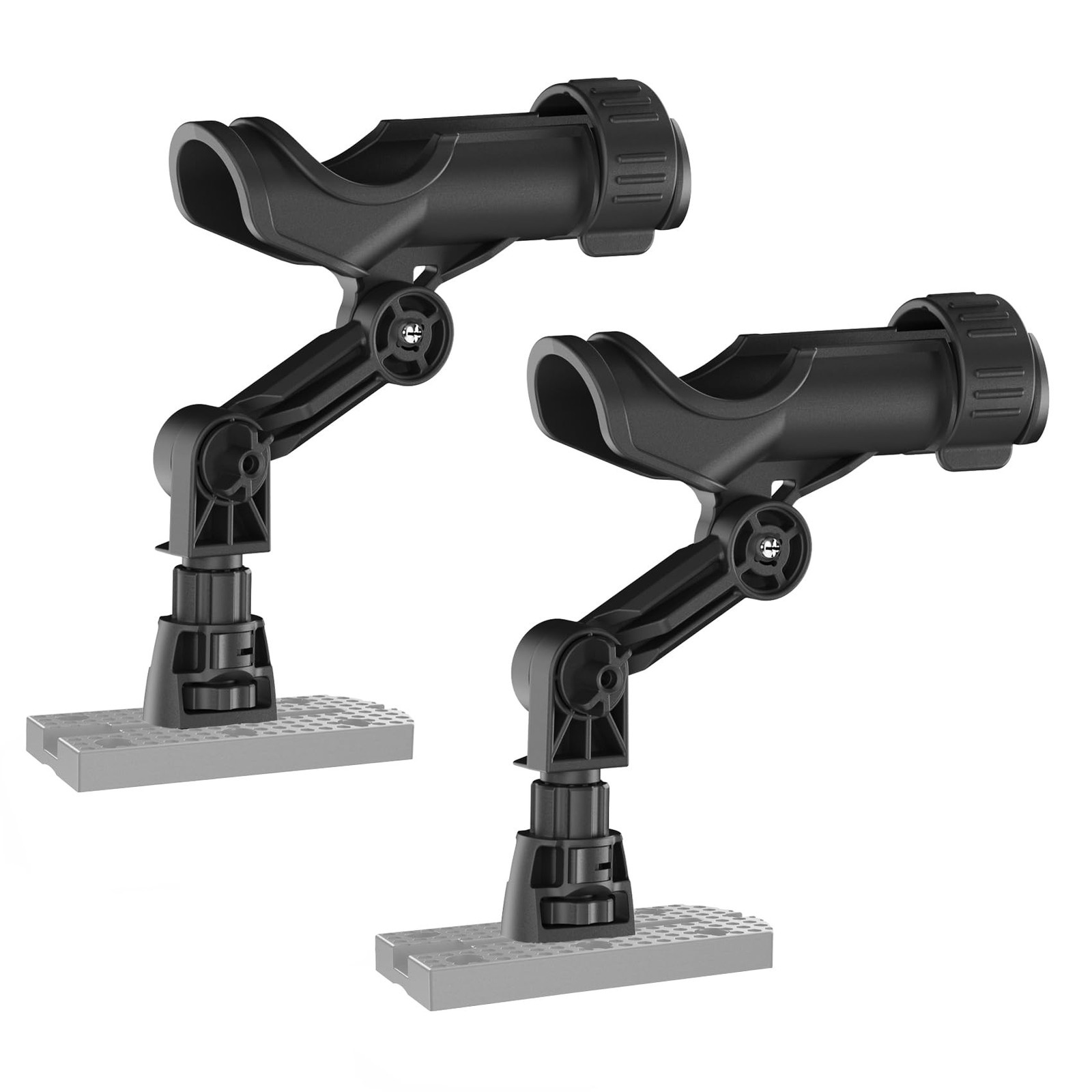 Fishing Rod Holder Mount On Track With Extension Arm 360 Degr...