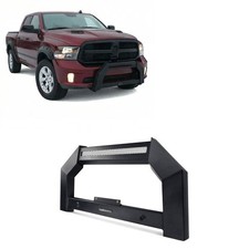 Black Horse Armour Bull Bar No Skid Plate Matte Bk Fit 19-24 Ram 1500 Classic Black Horse Armour Bull Bar No Skid Plate Matte Bk Fit 19-24 Ram 1500 Classic