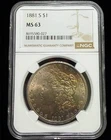 1881-S Morgan Silver $1 Dollar NGC MS63  Toned