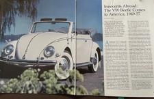 1949-1957 Volkswagen Vw Beetle 12 Pg Article Bug