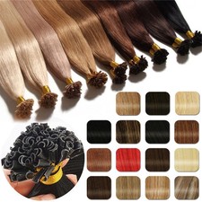 U-Tip Keratin Bonding Hair Extensions Remy Echthaar Haarverlängerungen Strähnen
