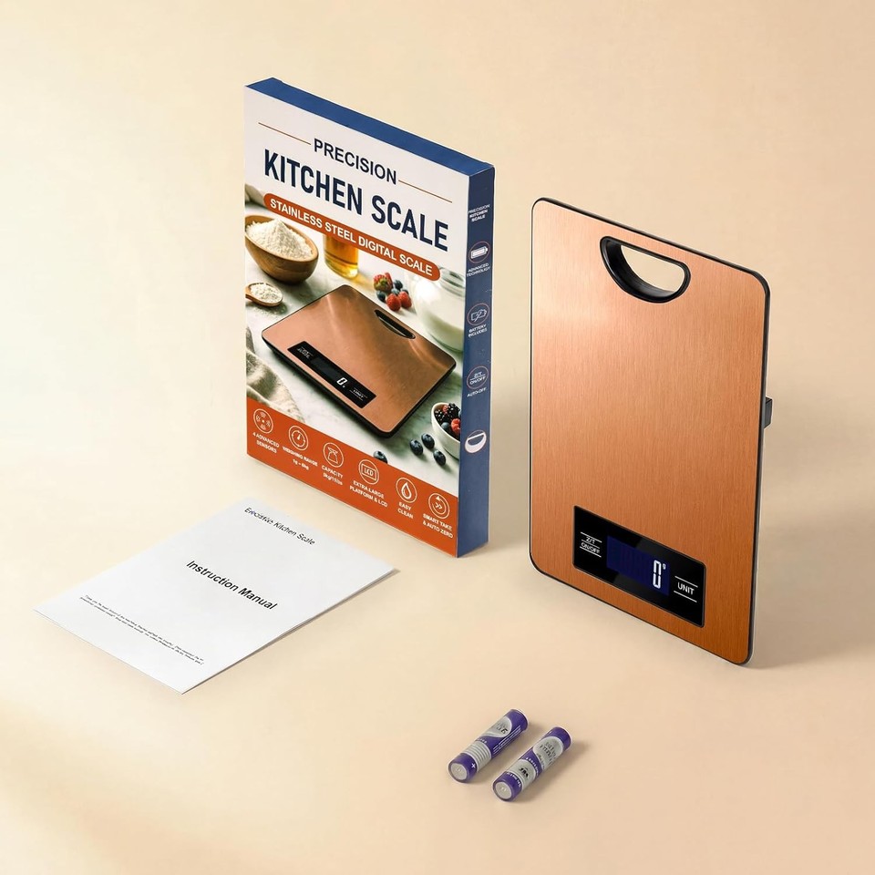 Kitchen Scal Food Scale, Digital Kitchen Scale with Hanging Loop, 11lb Baking Scale ...