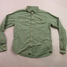 Untuckit Shirt Mens Small Long Sleeve Button Front Casual Green Slim Fit