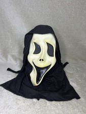 Vintage Fun World Div Smiley Ghost Face Scream Glow in the Dark Mask Two Nostril