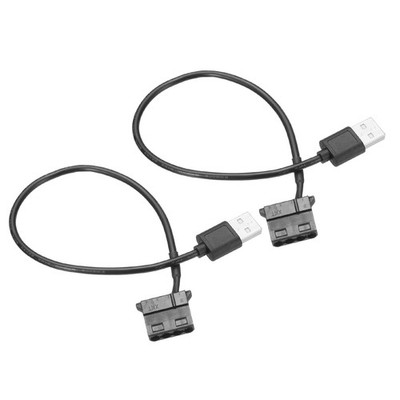 USB to 4 Pin-molex Port PWM 5V Fan Power Adapter Cable 11.8'', Pack of 2
