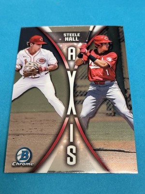 2025 Bowman Draft Steele Hall Axis #A-3 Cincinnati Reds Qty Avail