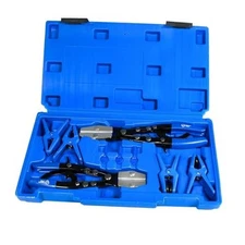 Fuel Line Clamp and Stopper Kit, 8inch/10inch Hose 9pcs Hose Fluid Stopper Set