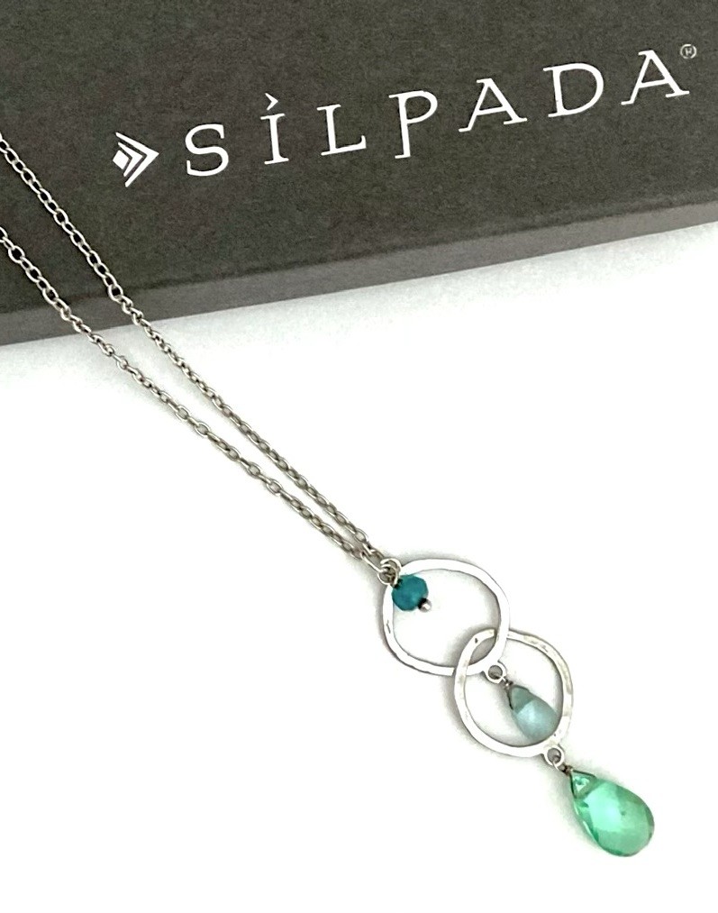 SILPADA Sterling Silver LOOP D’ LOOP Quartzite & … - image 2