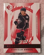 2023-24 Stanislov Svozil Upper Deck SP Rookie Authentics Red /899 NHL Hockey