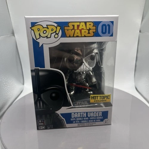 Funko Pop! Vinyl: Star Wars - Darth Vader - (Chrome) - Hot Topic (Exclusive) 01