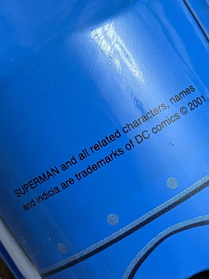 Superman clásico cohete juguete de hojalata motor de fricción de Schylling 2001 nuevo en caja Foto 4 de 4