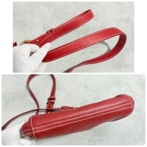Borsa a tracolla Givenchy in pelle rossa autentica borsa a tracolla donna - Foto 7 di 9
