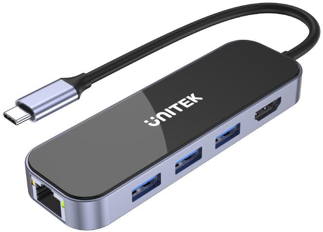 4894160048097 Unitek D1084A USB-C 31 RJ-45 3xUSB-A HDMI 4K PD100W UNITEK 10990₽