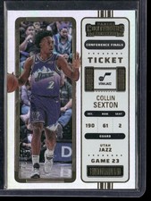 2022-23 Panini Contenders #33 Collin Sexton Conference Finals Ticket #/75