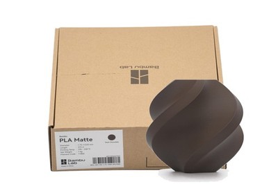Bambu Lab PLA Matte Filament Dunkle Schokolade Dark Chocolate 1kg 3D Drucker AMS