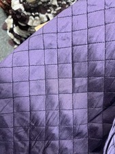 Dupioni Diamond Stitched 100 Silk Fabric 48 , Sold By The Yard - Purple