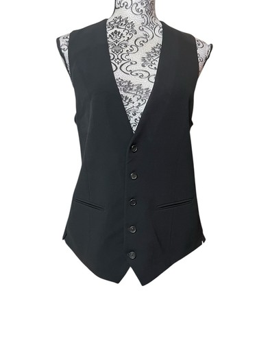 Petar Petrov Women’s Wool Silk blend Black vest 34” Inch Chest