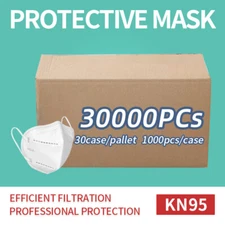 1 Pallet (30000 Pcs) KN95 Protective 5 Layer Face Mask Disposable Mask