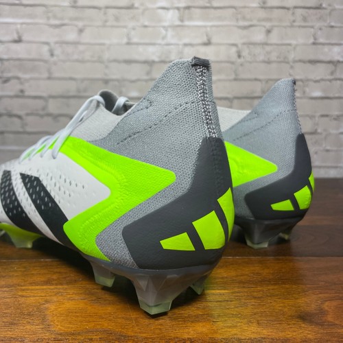 NEW adidas Predator Accuracy.1 FG Men's Soccer Cleats GZ0035 White Green SZ 9.5 - Picture 9 of 12