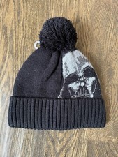 NWOT Gap Kids boy STAR WARS Dark Vader black winter hat size small medium S/M