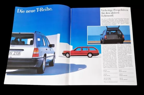 MERCEDES AKTUELL SL R107 SEC C126 W126 W124 W201 16V Prospekt Brochure 1985 95